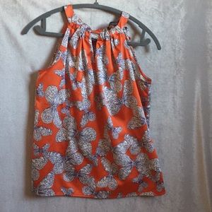 Outback Red sleeveless blouse